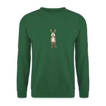 Rabbit Plush Bunny funny - Unisex Sweatshirt - green - Front