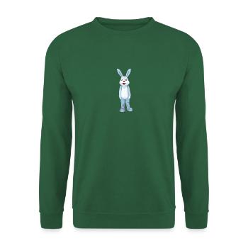 Blue hare with red nose - Unisex Sweatshirt - green - Front