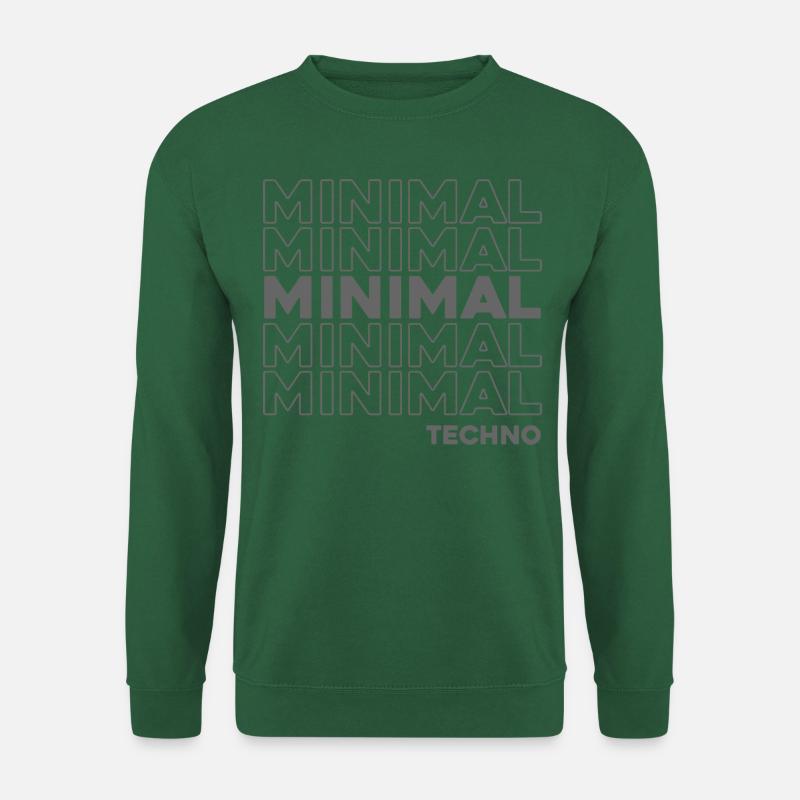 Tiefer Minimal Techno - Unisex Pullover - Grün