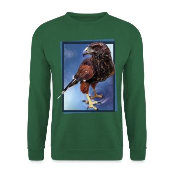 Der rot-schwarze Adler - Unisex Pullover - Grün - Vorne