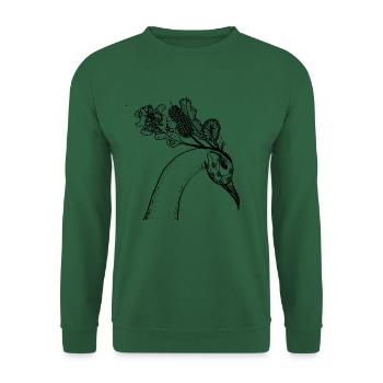 Schöner Vogel - Unisex Pullover - Grün - Vorne