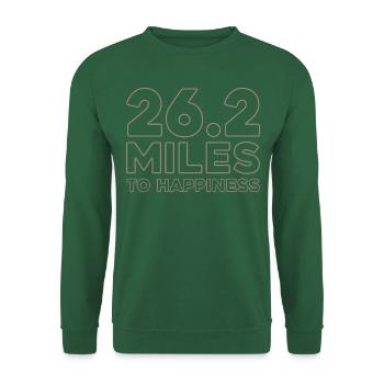 Course longue distance d’entraînement de marathon - Sweat-shirt Unisexe - vert foncé - Devant