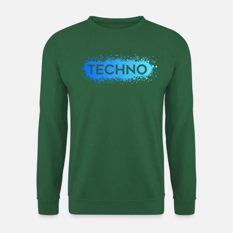 Techno Techno Blue Splat - Unisex Sweatshirt - green