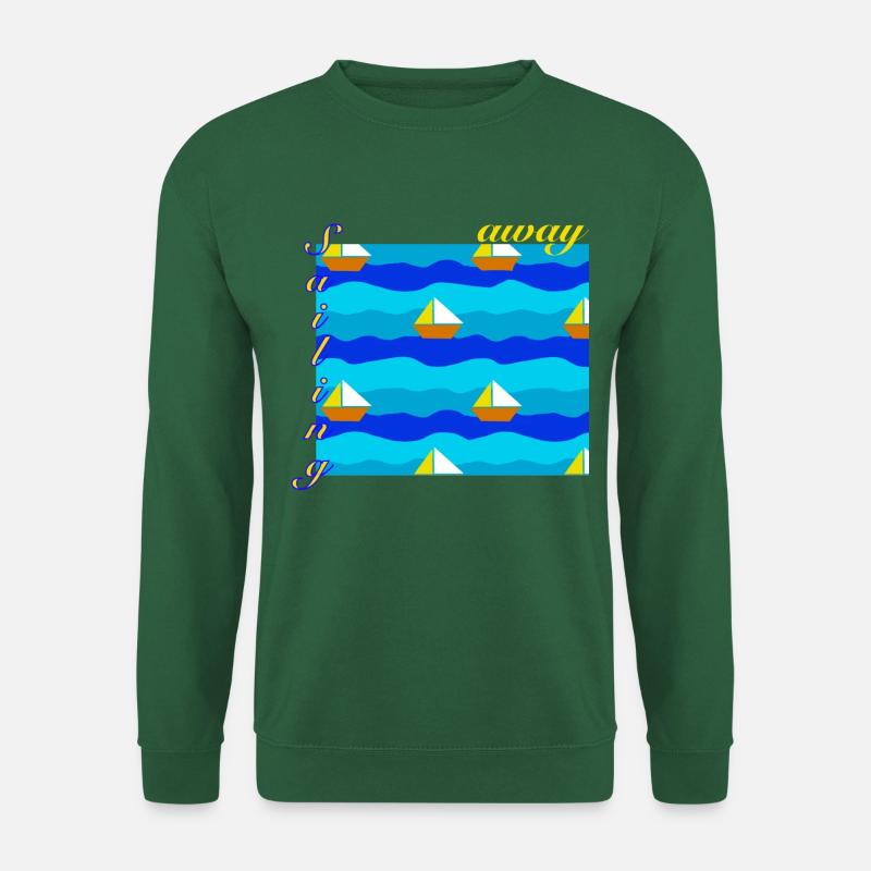 Sailing away - Unisex Pullover - Grün
