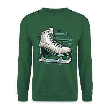 ICE SKATING ICE SKATING WINTER SNOW SHOES SPORTS - Unisex Sweatshirt - green - Front