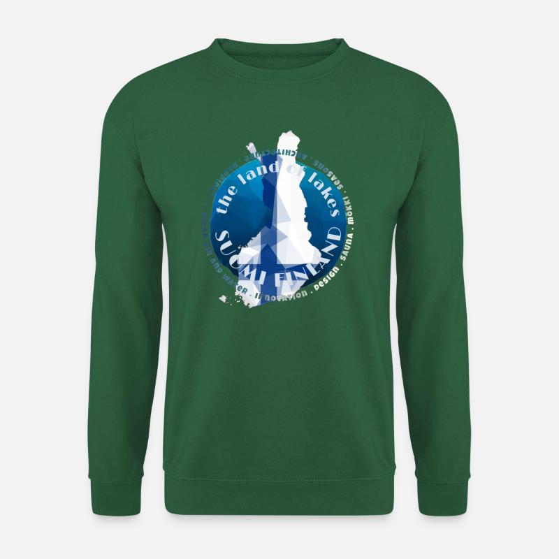 Suomi Finnland - das Land der tausend Seen - Unisex Pullover - Grün