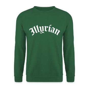 Inscription Illyrian - Sweat-shirt Unisexe - vert foncé - Devant