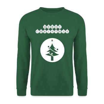 Merry Christmas - Unisex Pullover - Grün - Vorne