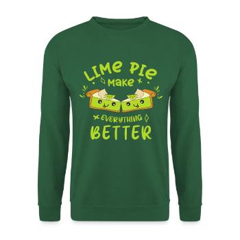 Le gâteau au citron vert rend tout meilleur - Sweat-shirt Unisexe - vert foncé - Devant