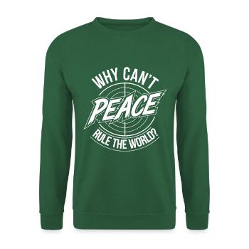Pourquoi pas la paix pour tous - Sweat-shirt Unisexe - vert foncé - Devant