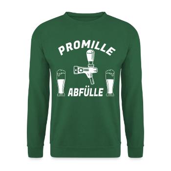 Promille Abfülle Bier Kneipen Club - Unisex Pullover - Grün - Vorne