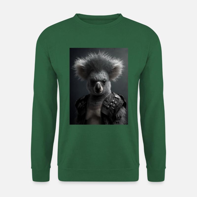 Cooler Punk Koala - Unisex Pullover - Grün