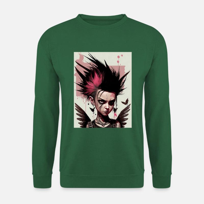 Coole Punk Fee - Unisex Pullover - Grün