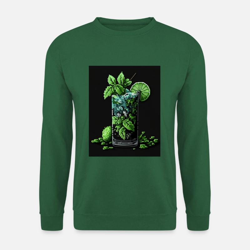 Pixel Art Mojito - Unisex Pullover - Grün