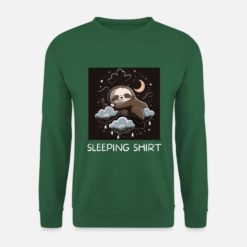 Sloth Sleeping Shirt - Unisex Sweatshirt - green
