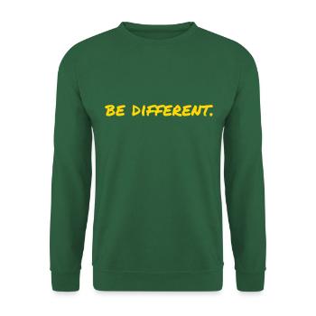 be different - Unisex Pullover - Grün - Vorne