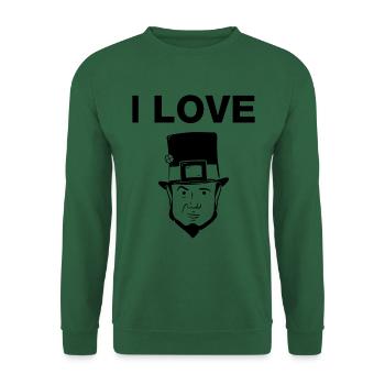 Ich liebe Kobolde (St. Patricks Day) - Unisex Pullover - Grün - Vorne