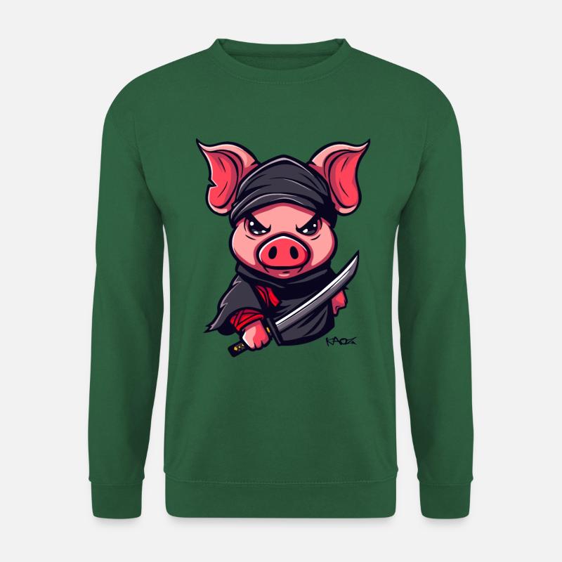 Ninja Schwein - Unisex Pullover - Grün