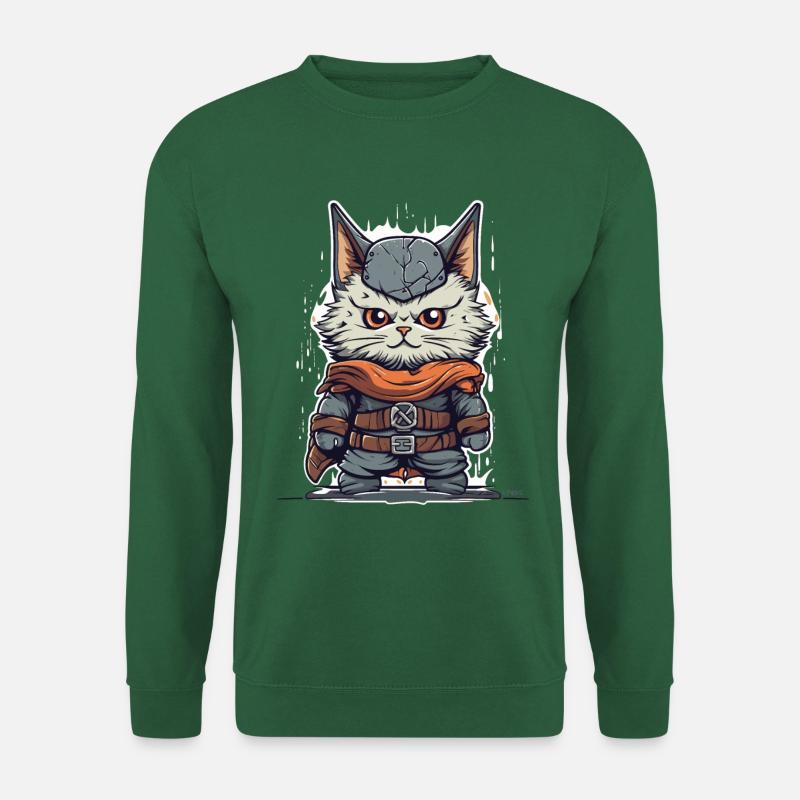 A cute Viking kitten - Unisex Sweatshirt - green