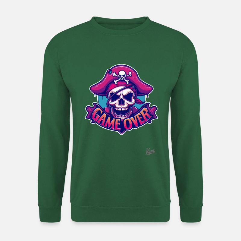 Game Over: Pirate Skull - Unisex Sweatshirt - green