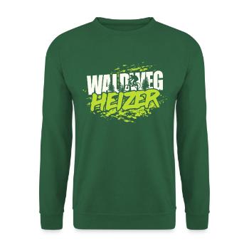 MTB Downhill Mountainbiker - Waldweg Heizer - Unisex Pullover - Grün - Vorne