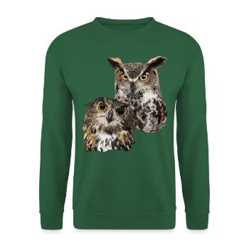 Owls - Unisex Sweatshirt - green - Front