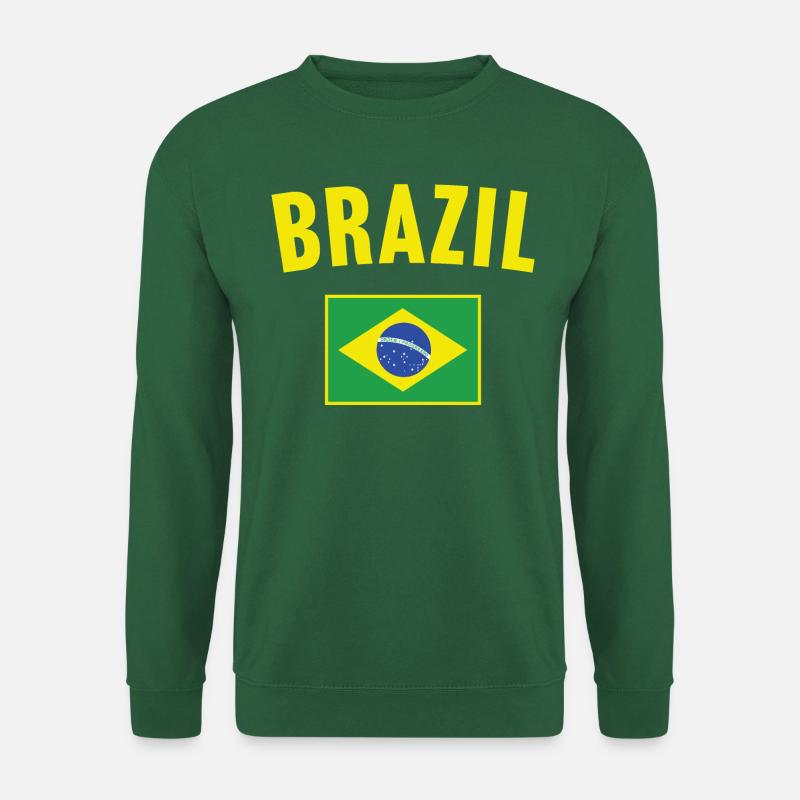 Brasilien Flagge - Unisex Pullover - Grün