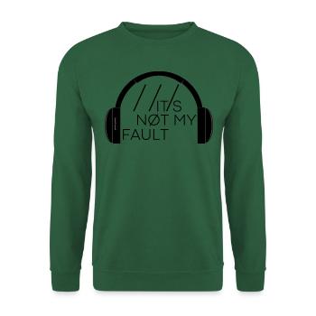 Es ist nicht meine Schuld Kopfhörer - Unisex Pullover - Grün - Vorne