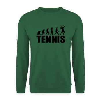 Evolution-Geschenk für einen Tennisspieler - Unisex Pullover - Grün - Vorne
