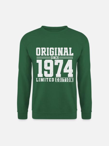 Original seit 1974 Jahrgang Vintage Geburtstag - Unisex Pullover - Grün
