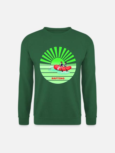 Vintage sunset rafting - Unisex Sweatshirt - green