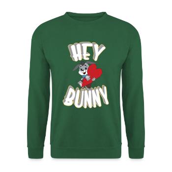 Hey Hase, Zwinkern Sie - Unisex Pullover - Grün - Vorne
