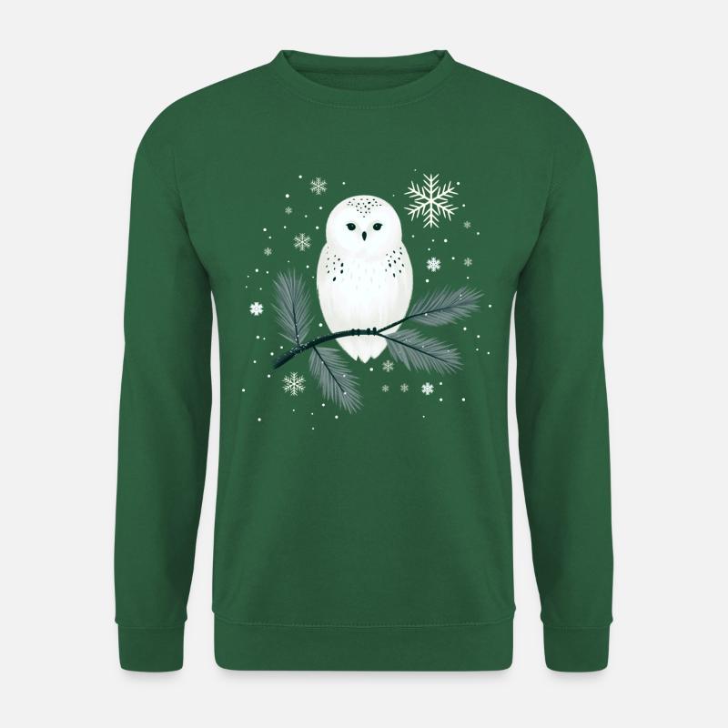 Winter owl - Unisex Sweatshirt - green