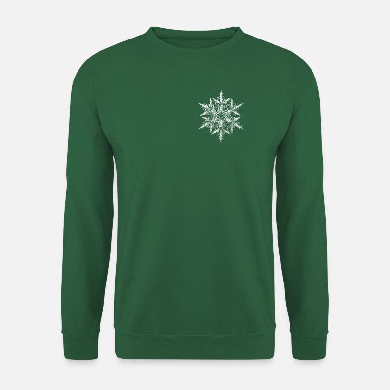 snowflake 5 white - Unisex Pullover - Grün