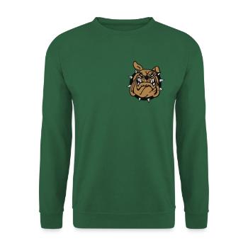 Bulldog Anglais souriant ! - Sweat-shirt Unisexe - vert foncé - Devant