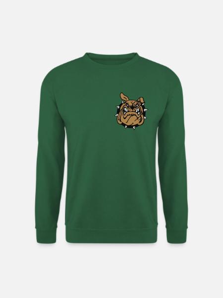 Bulldog Anglais souriant ! - Sweat-shirt Unisexe - vert foncé