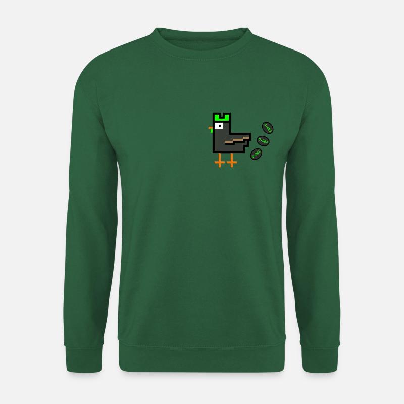 Chicken with Crypto Eggs - Unisex Sweatshirt - green
