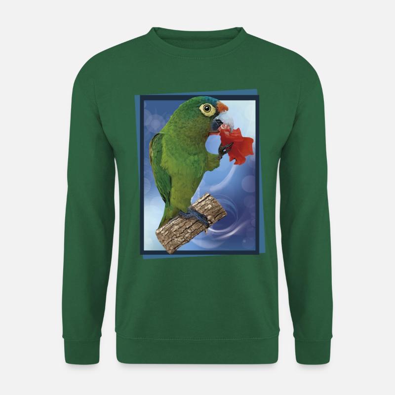 Orange-fronted parakeet - Unisex Sweatshirt - green
