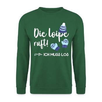 Skilanglauf Langlaufen Skilanglaufen Ski Langlauf - Unisex Pullover - Grün - Vorne