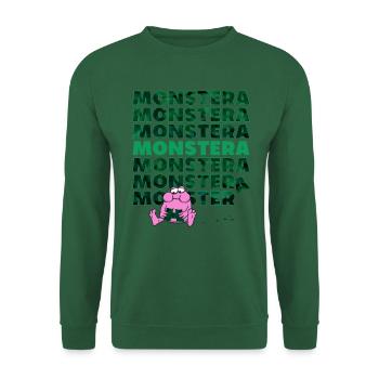 Monstera Monster - Unisex Sweatshirt - green - Front