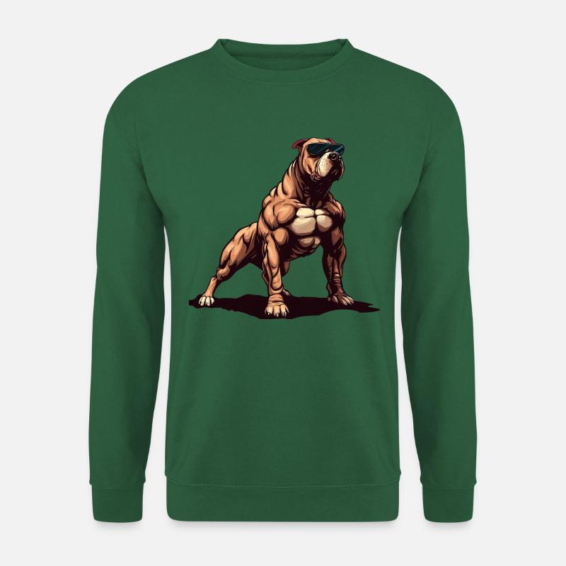 Pitbull Der Held - Unisex Pullover - Grün