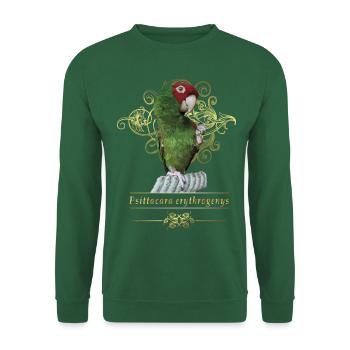 Red-headed parrot - Unisex Sweatshirt - green - Front