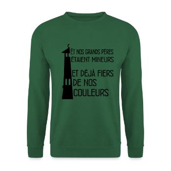 Mineurs Lensois - Sweat-shirt Unisexe - vert foncé - Devant