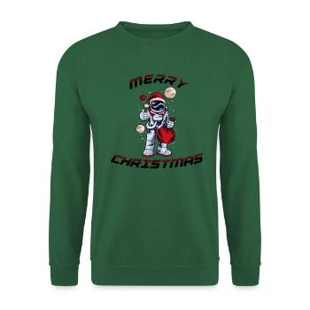 Astronaut Christmas Weihnachten - Unisex Sweatshirt - green - Front