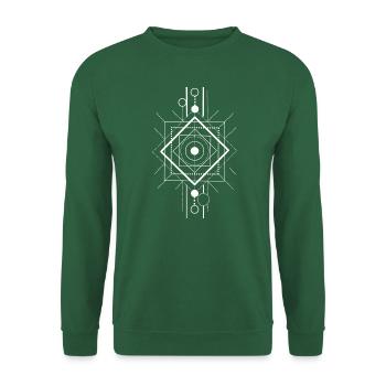 Sacred Geometry Minimalist Line Art - Unisex Sweatshirt - green - Front
