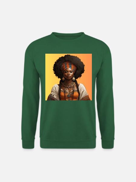 Afro Style Ethnic Splendor - Unisex Sweatshirt - green