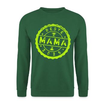 BESTE MAMA 2025 - Unisex Pullover - Grün - Vorne