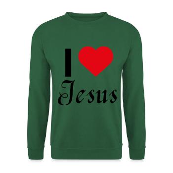 Christliches T-Shirt - Unisex Pullover - Grün - Vorne