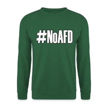 Hashtag: No AfD - Unisex Pullover - Grün - Vorne
