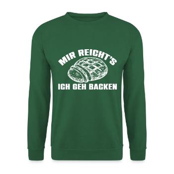 Ich geh backen - Brot backen - Unisex Pullover - Grün - Vorne